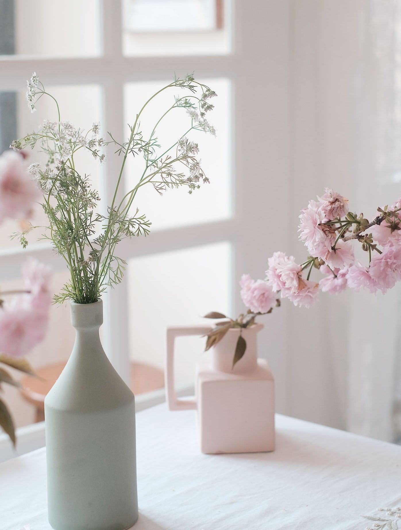 Geometric Morandi Ceramic Vase