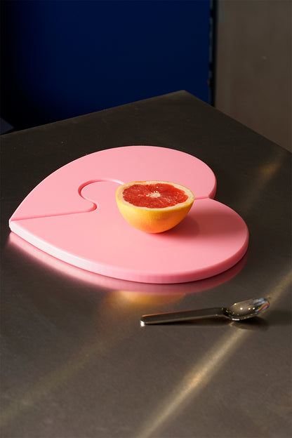 Heart-Shaped Puzzle Cutting Board