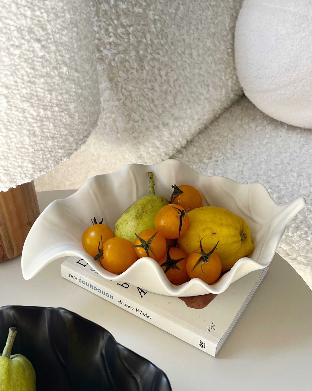 Ripple Leaf Ceramic Tray