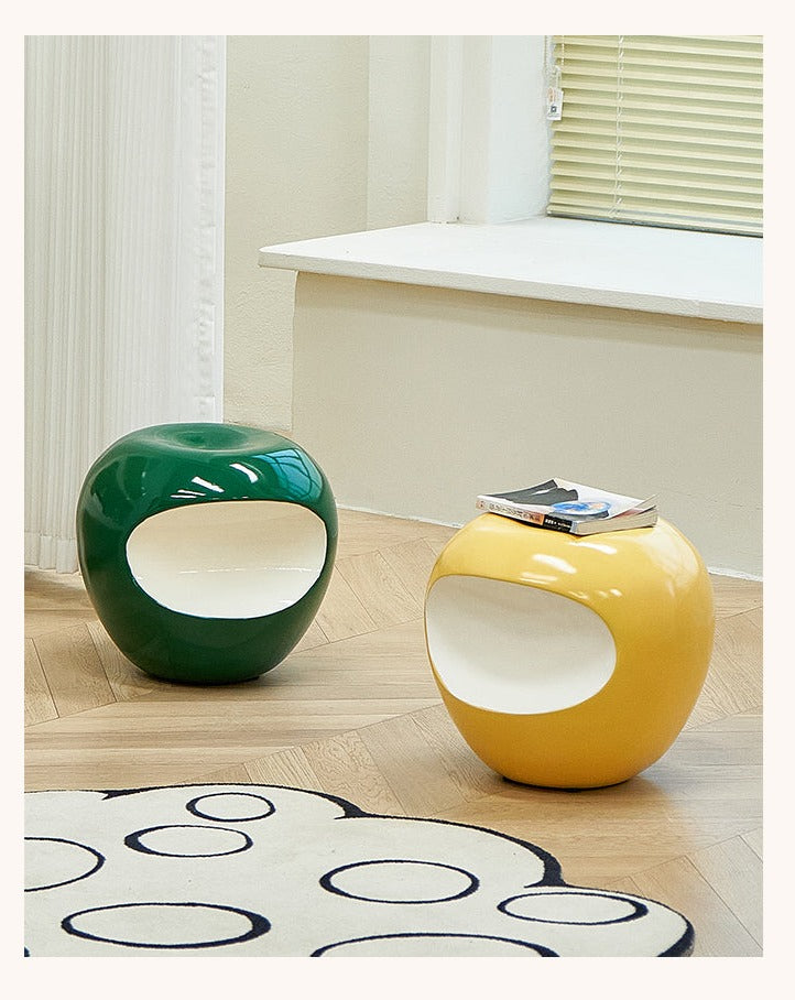 Apple Shaped Stool Side Table