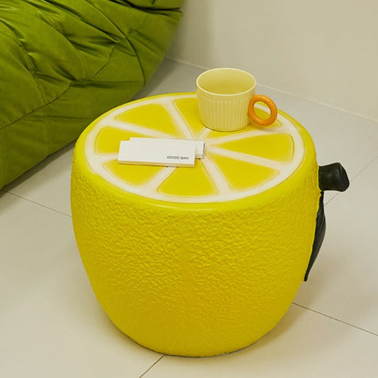 Refreshing Lemon Shaped Side Table