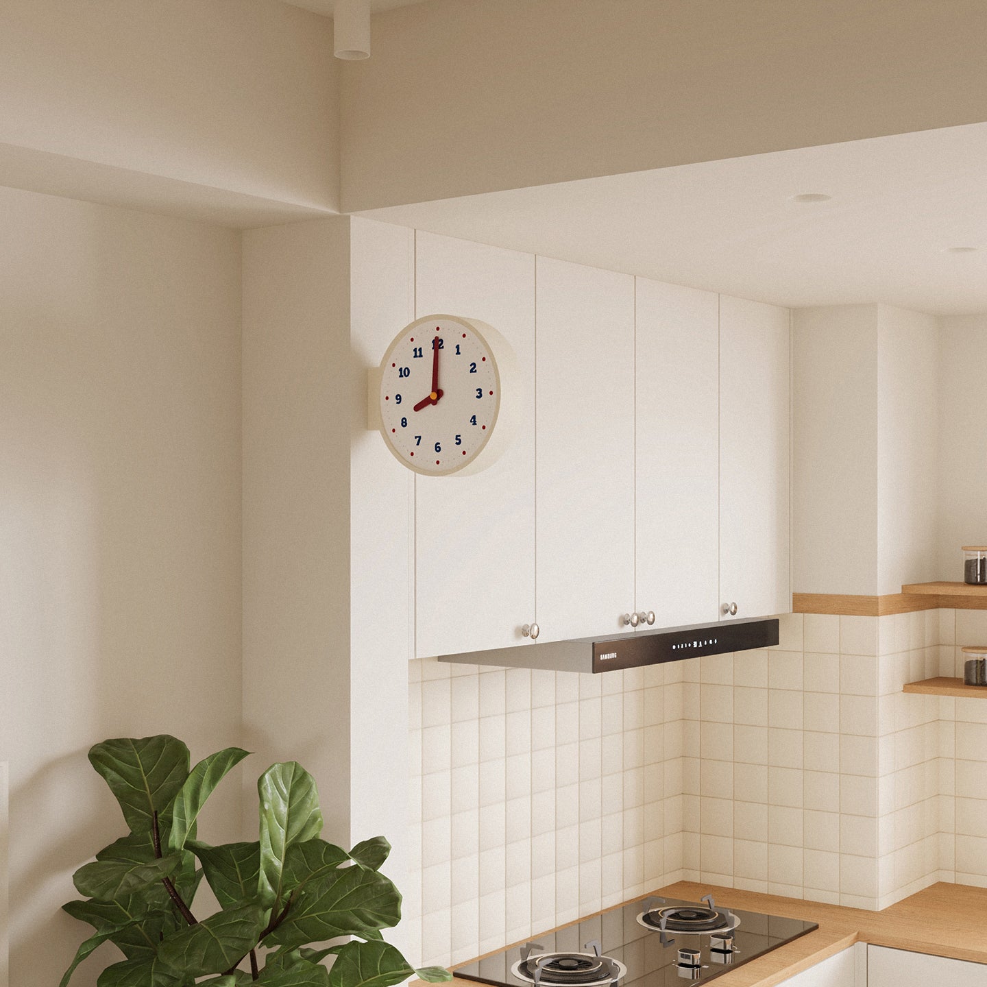 Classic Corner View Clock