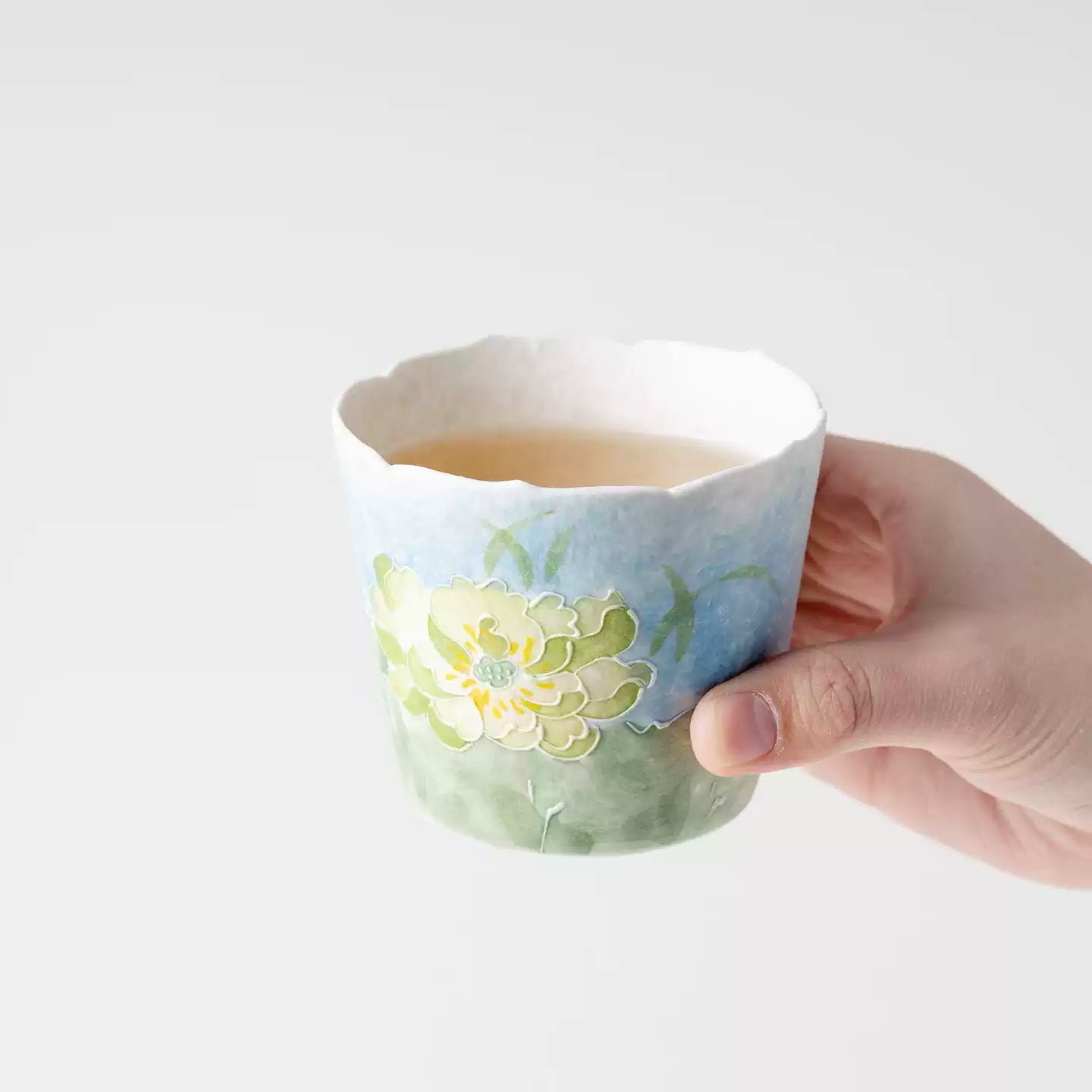 Lotus Ceramic Tea & Coffee Cup Set