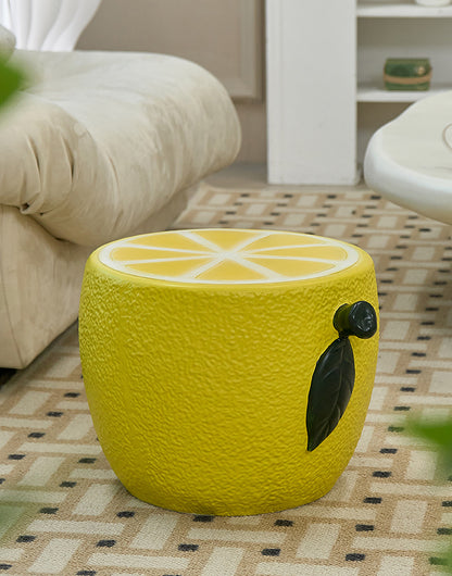 Refreshing Lemon Shaped Side Table