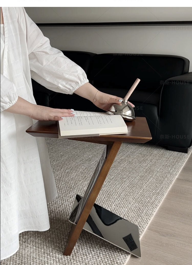 Z Shaped End Table