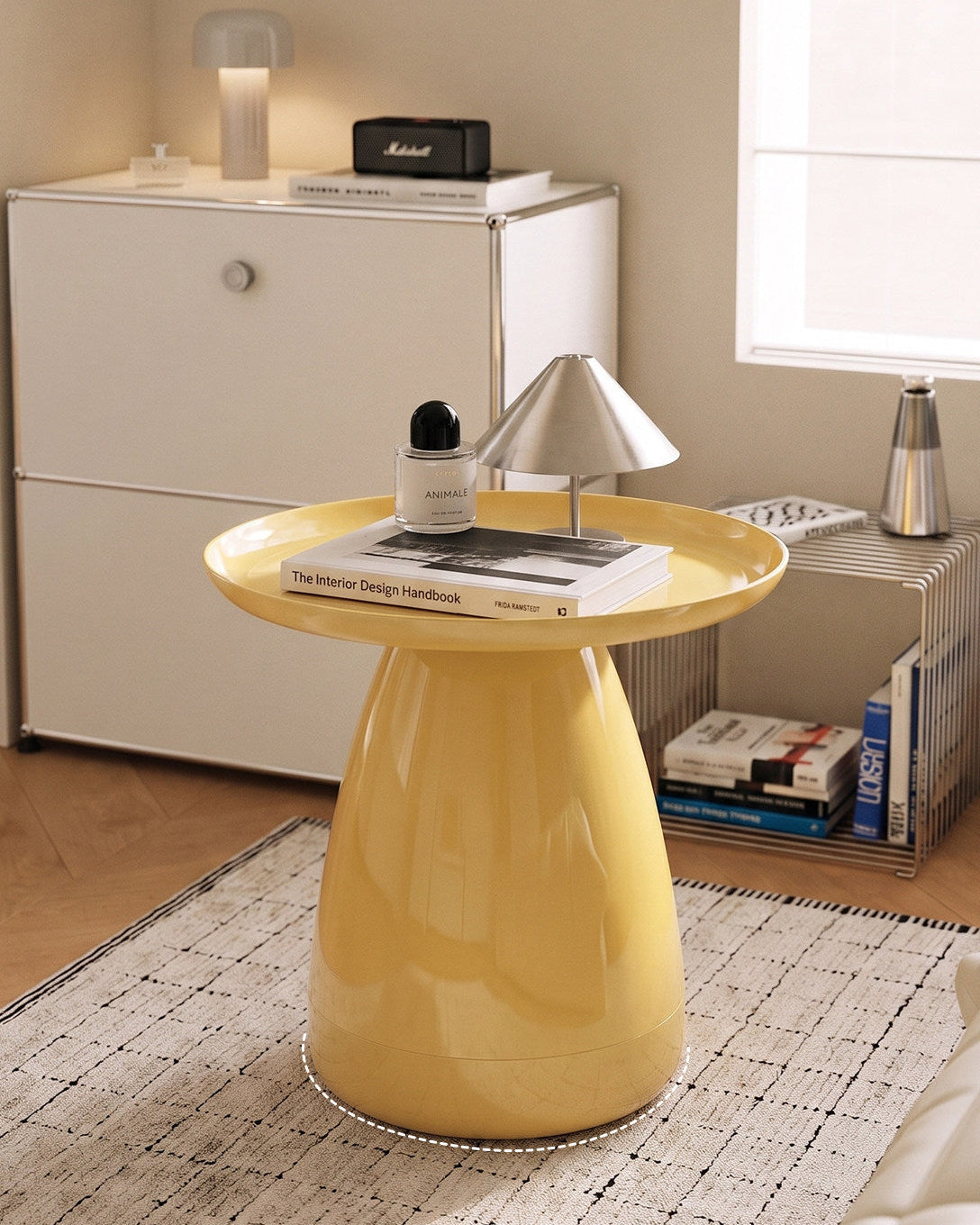 Round Plastic Side Table Coffee Table