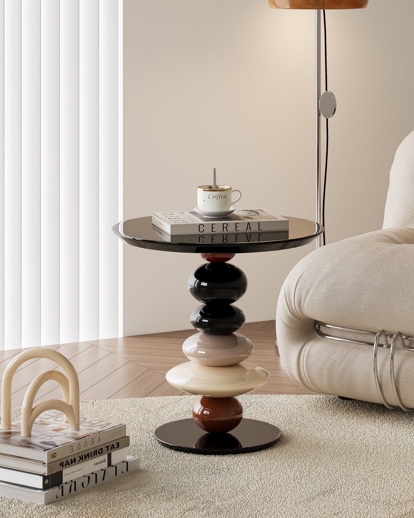 Modern Pebble Side Table