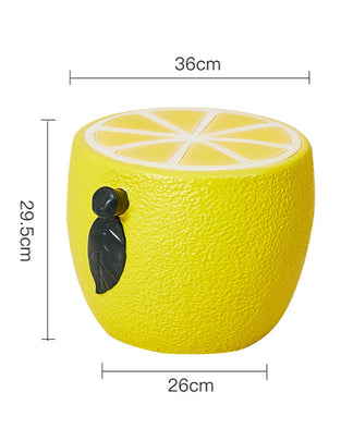 Refreshing Lemon Shaped Side Table