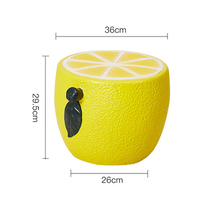 Refreshing Lemon Shaped Side Table