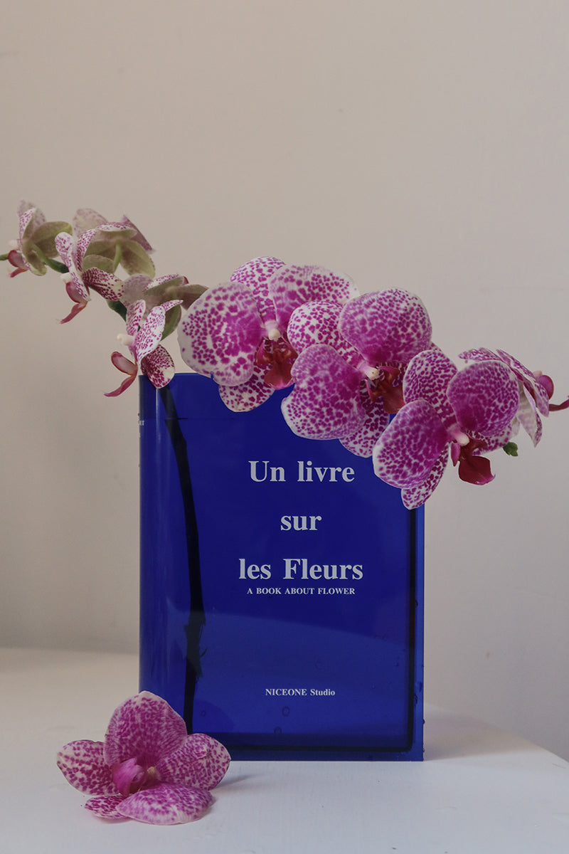 Book Shaped Acrylic Flower Vase