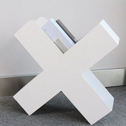 X-Shaped Metal Bookshelf