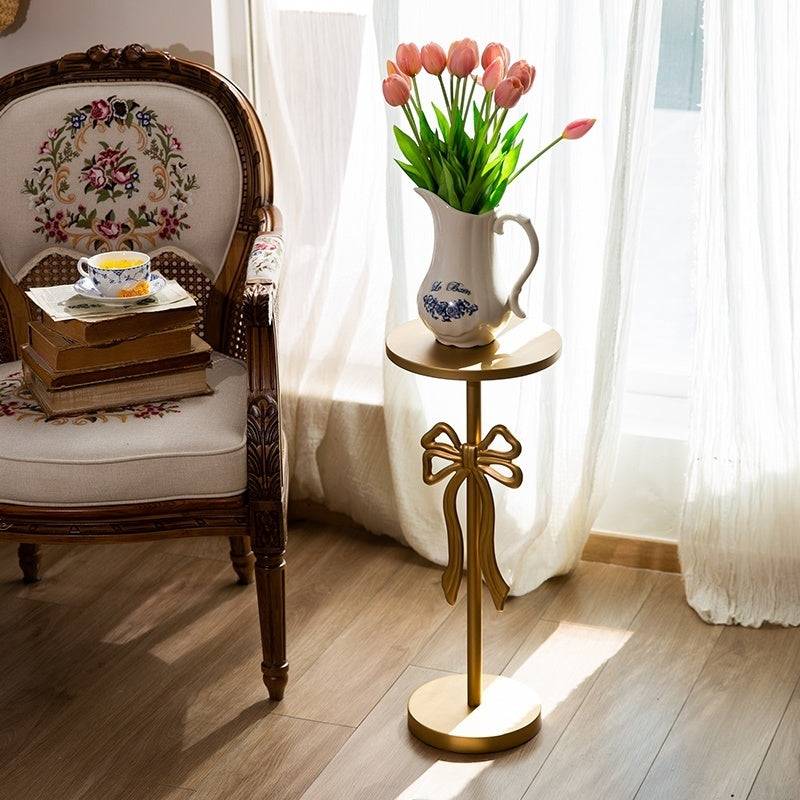 Gold Bow Side Table