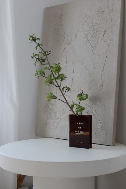 Book Shaped Acrylic Flower Vase