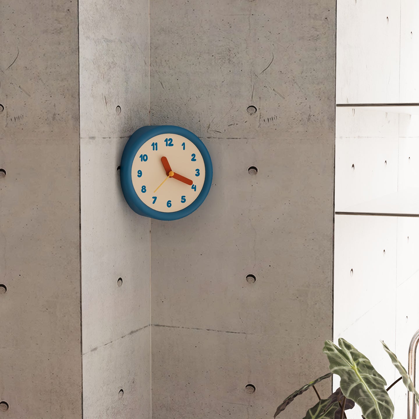 Blue Corner Time Clock