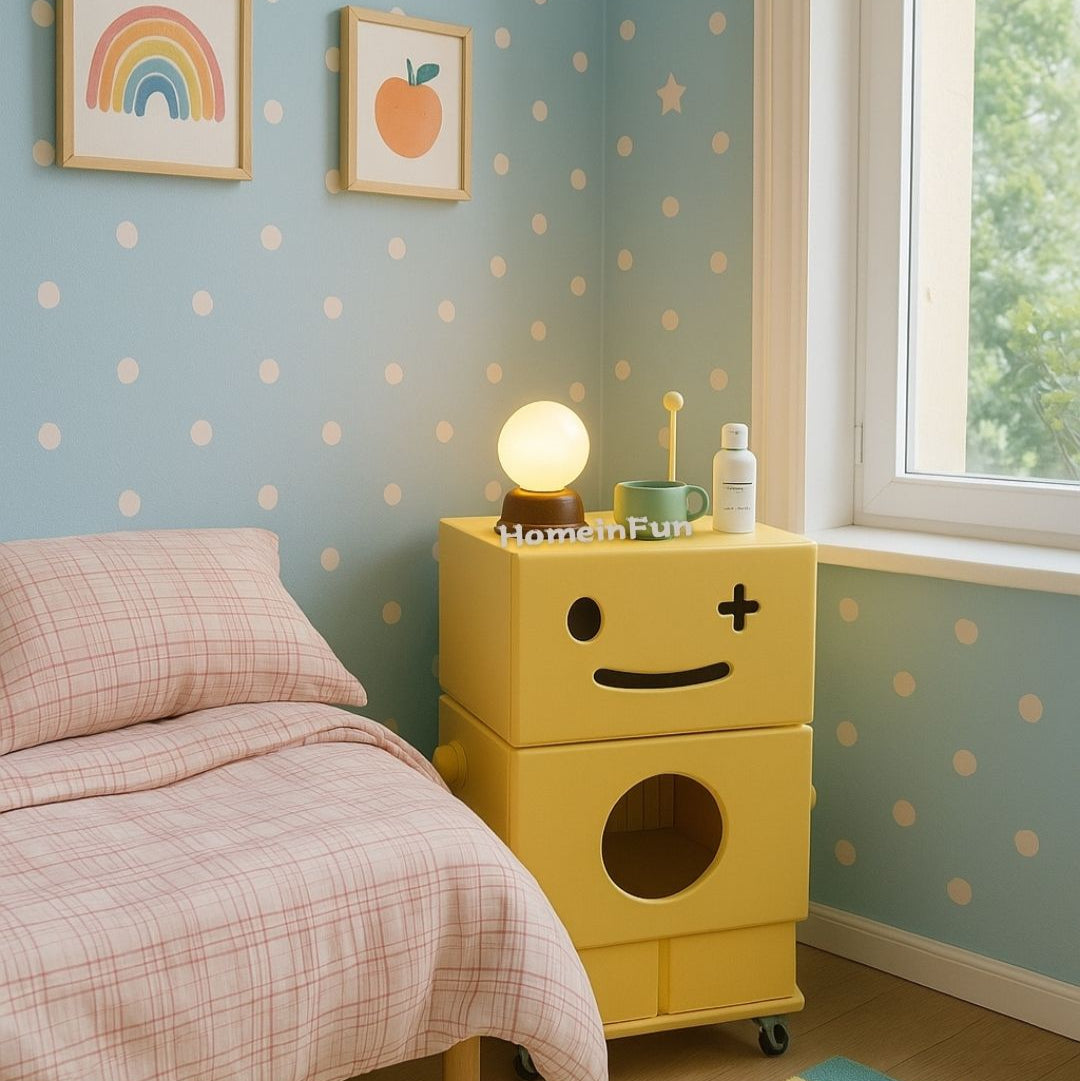 Standing Robot Cabinet Side Table