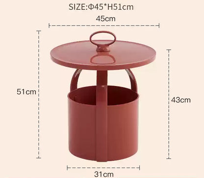 Bucket Handheld Side Table