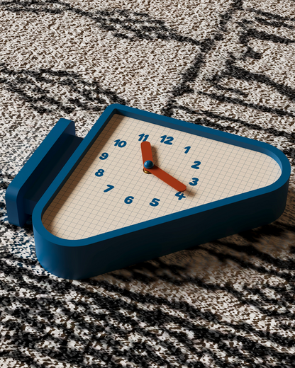 Triangle Corner View Clock