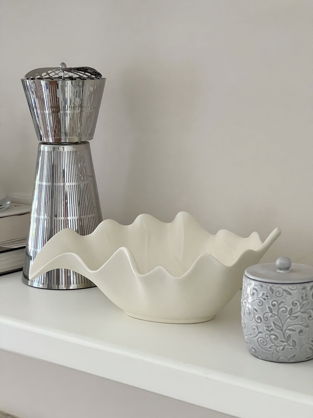 Ripple Leaf Ceramic Tray
