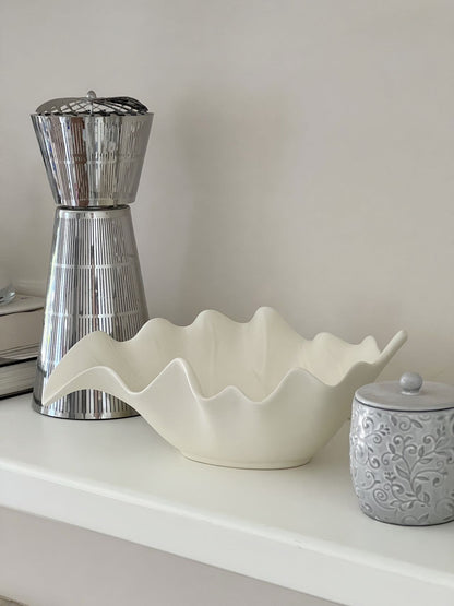 Ripple Leaf Ceramic Tray
