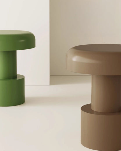 Metal Cone End Table