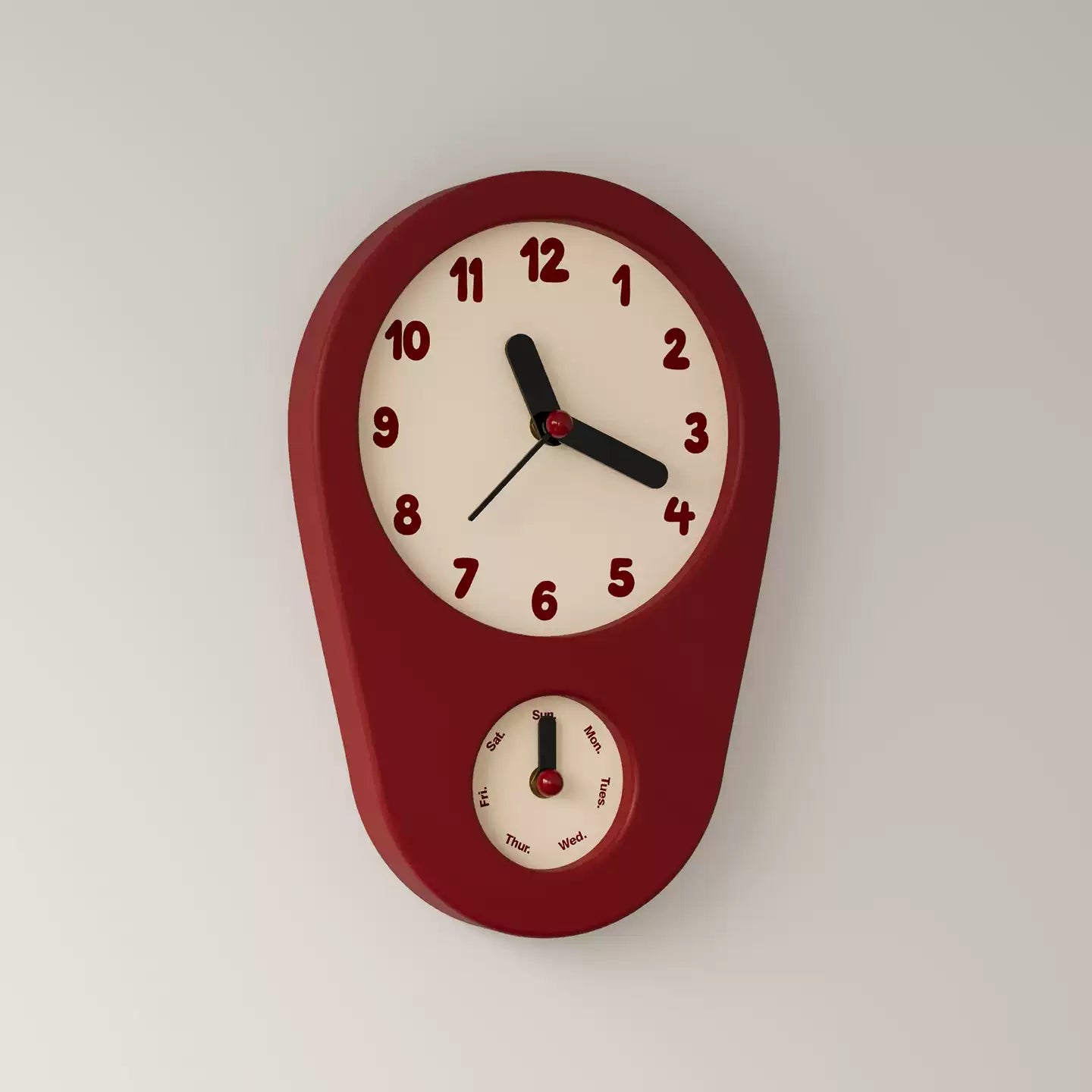Retro Weekday Clock
