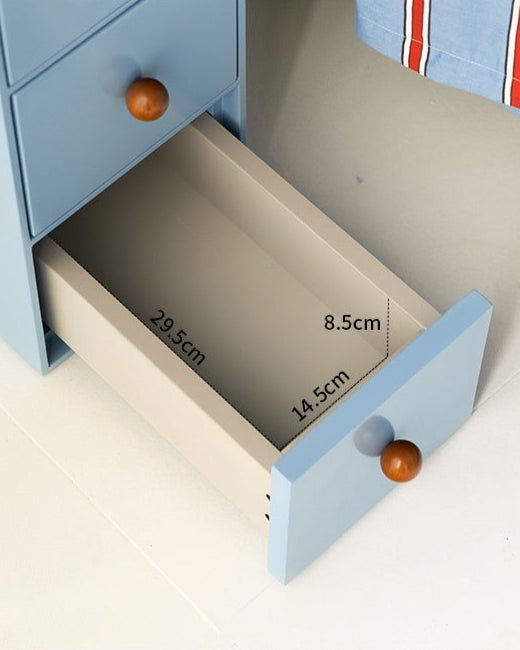 Slim Color Block Storage Cabinet