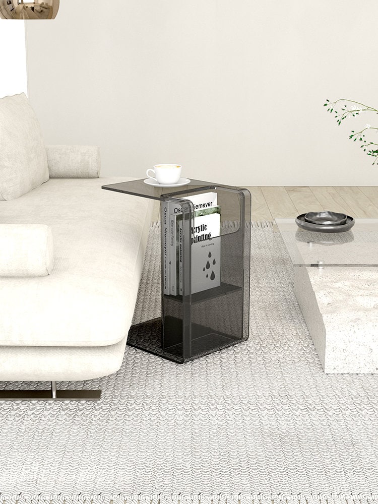 2 Way Acrylic Side Table Coffee Table - HomeinFun