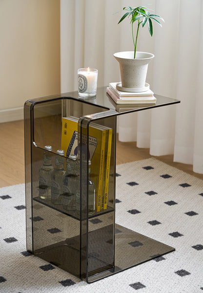 Acrylic Side Table Coffee Table 2 Way Use