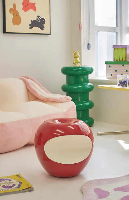 Apple Shaped Stool Side Table