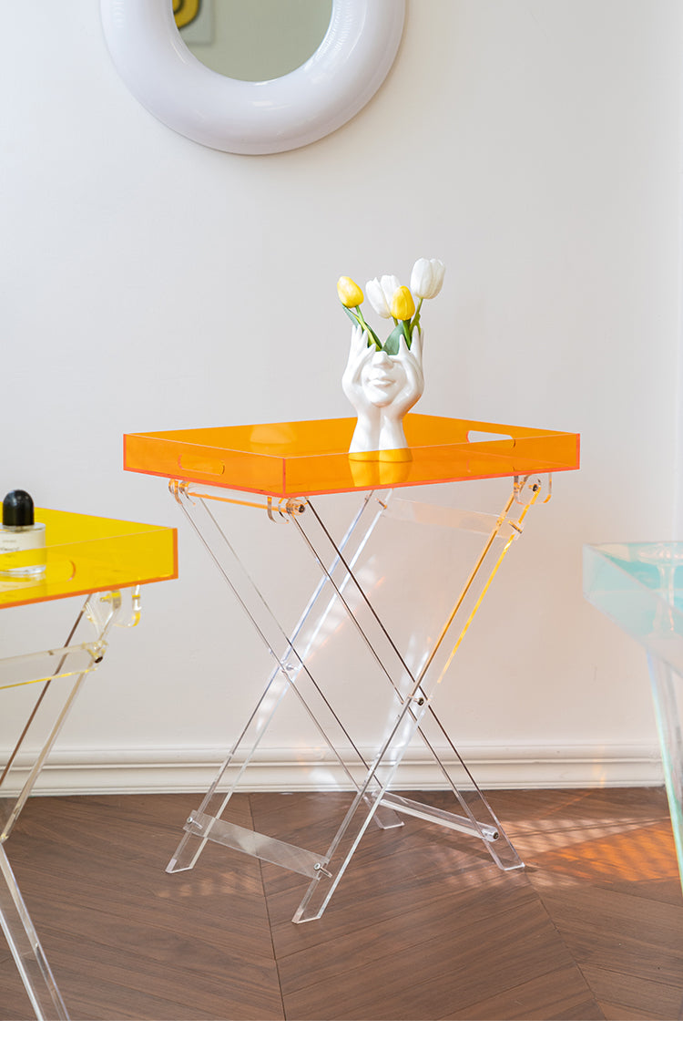 Foldable Acrylic Side Table