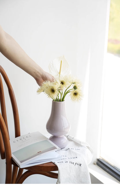 Geometric Ceramic Flower Vase