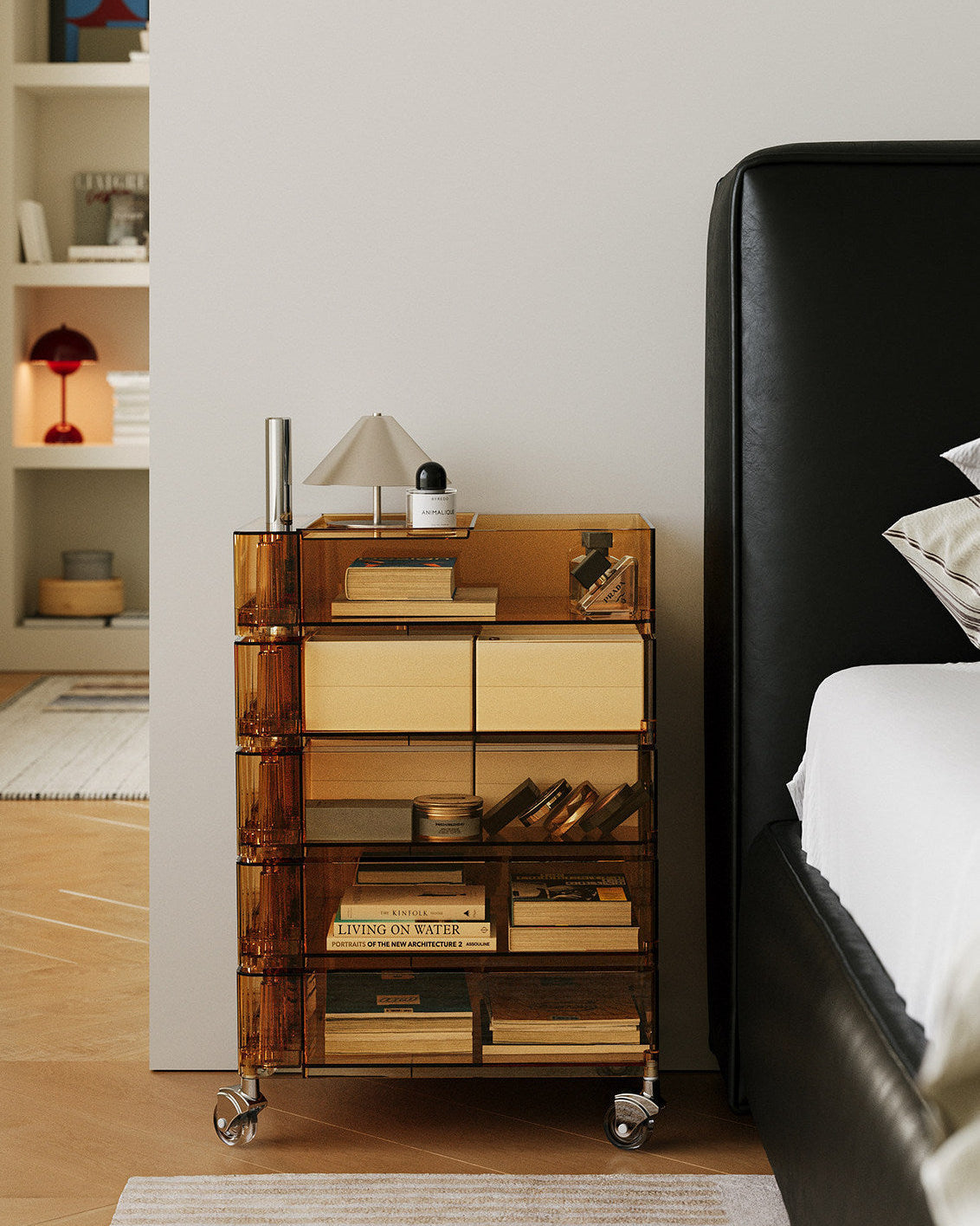 Rotating Storage Side Table