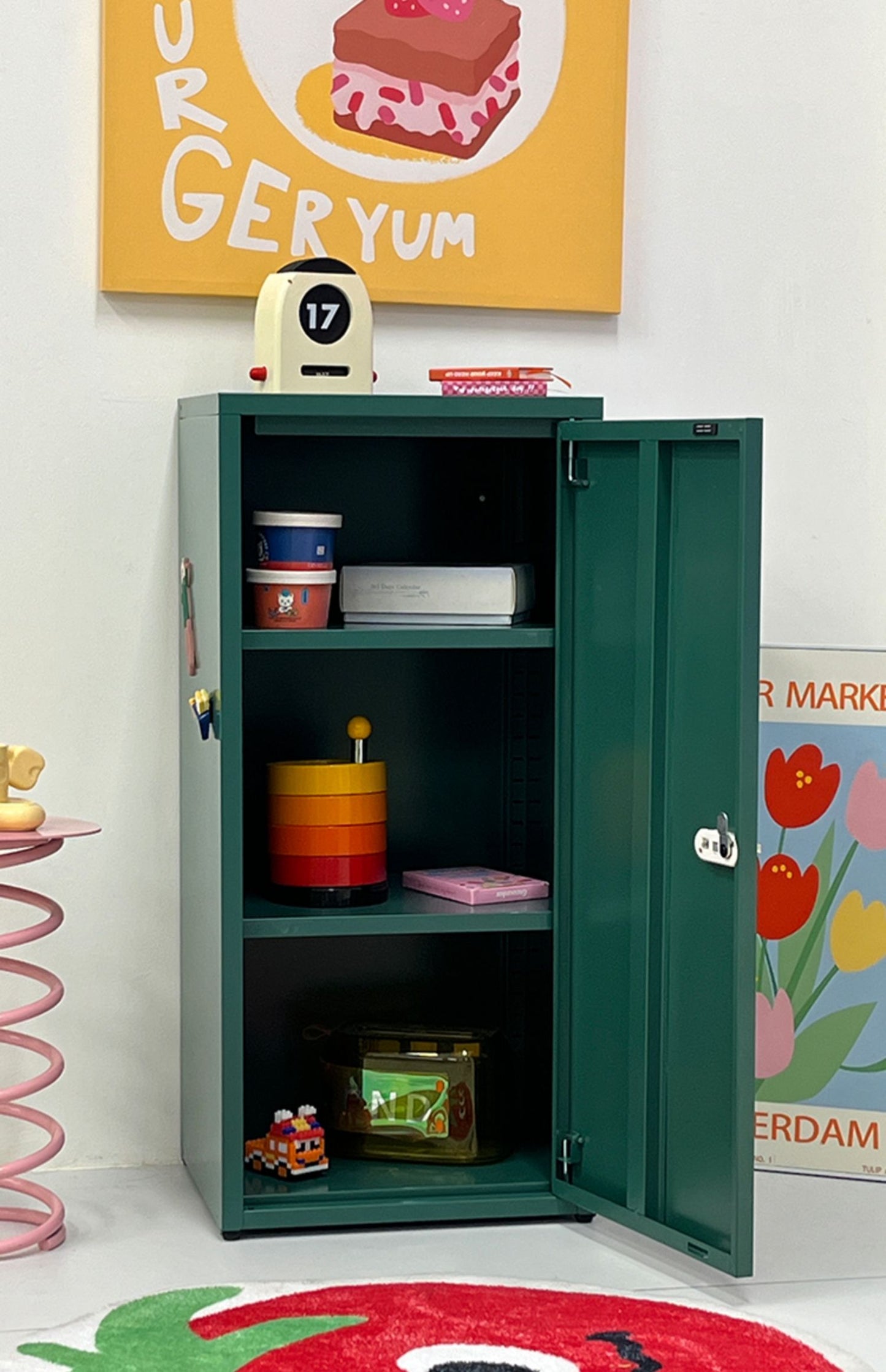 Modern Iron Storage Cabinet