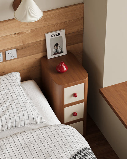 Pinocchio Style Narrow Nightstand