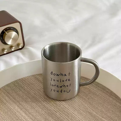 Stainless Steel Letters Mug