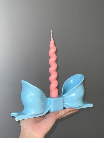 Cute Girl Bow Tie Candle Holder