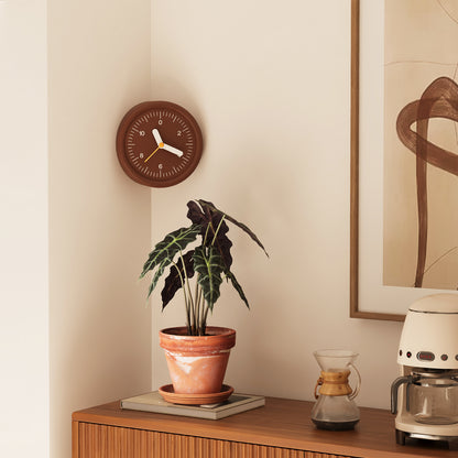 Brown Corner Clock