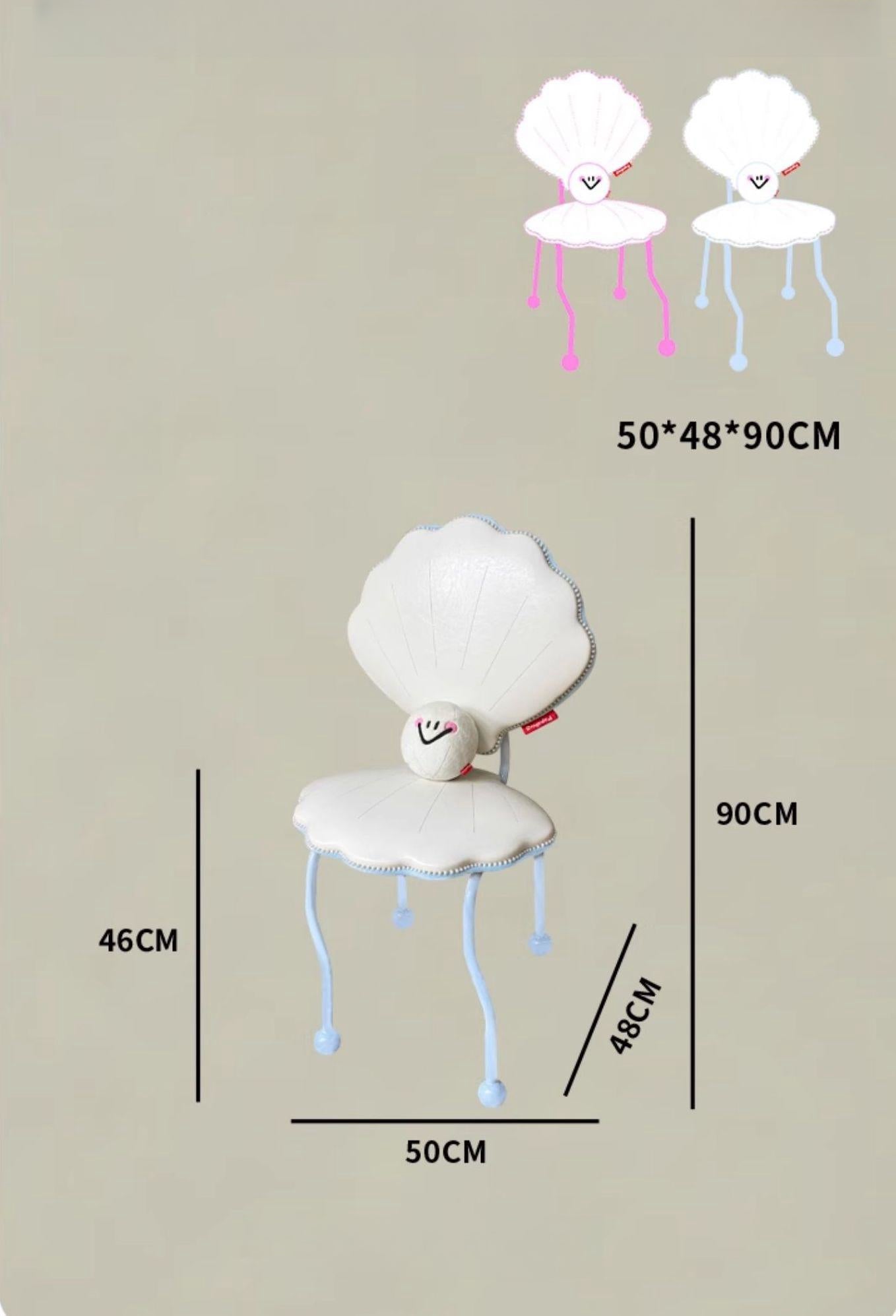 Shell Chair with Pearl Cushion