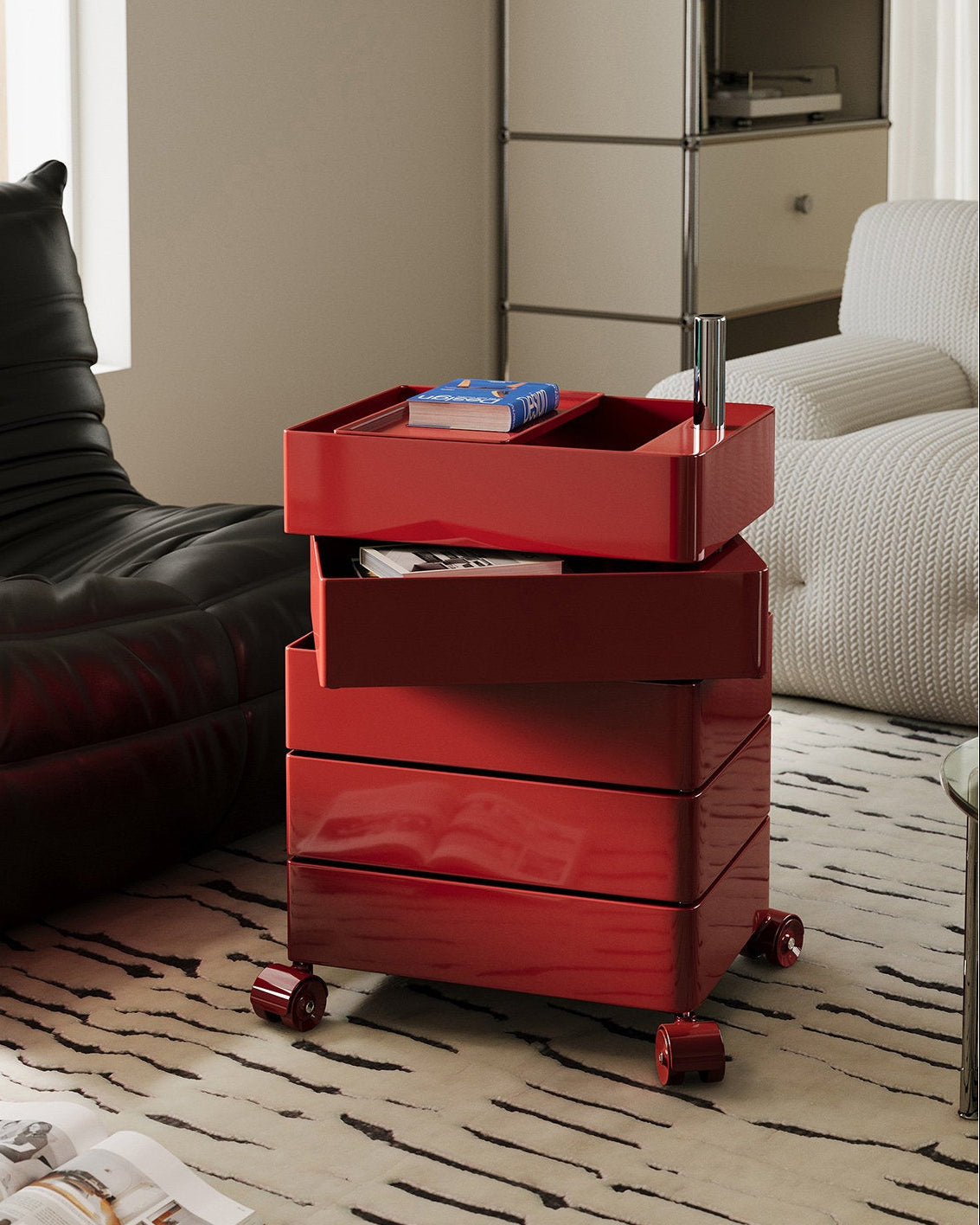 Rotating Storage Side Table
