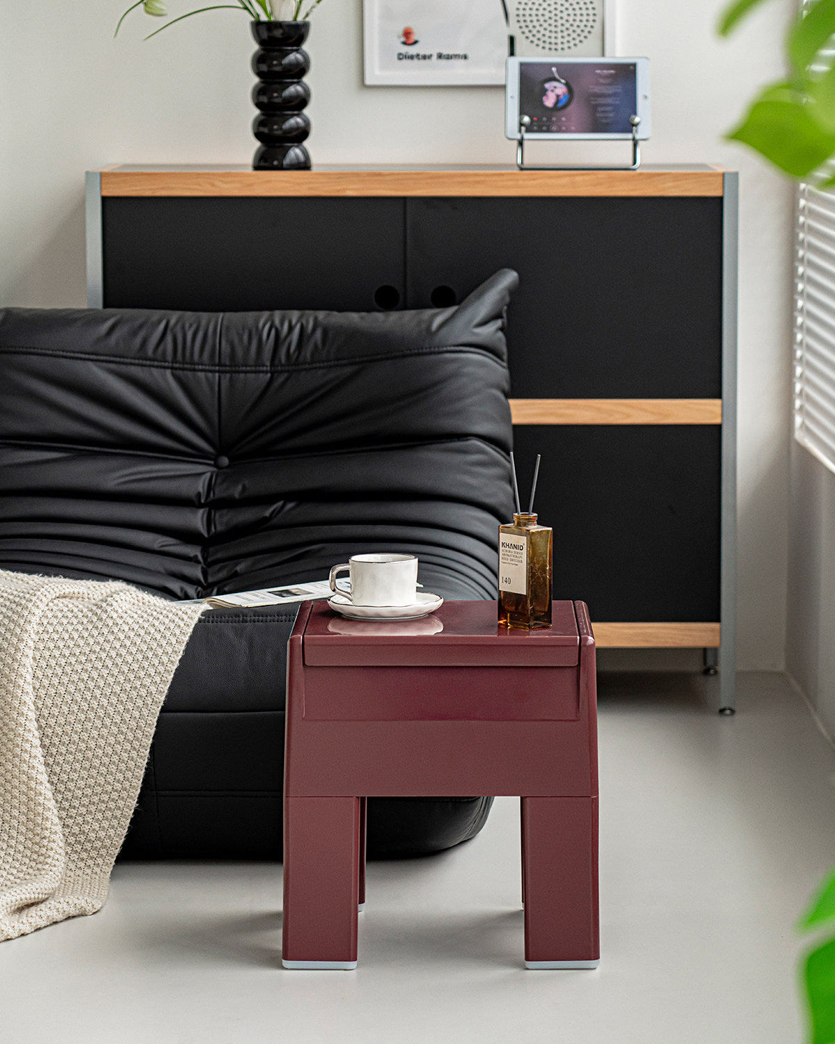 Playful Storage Stool Side Table