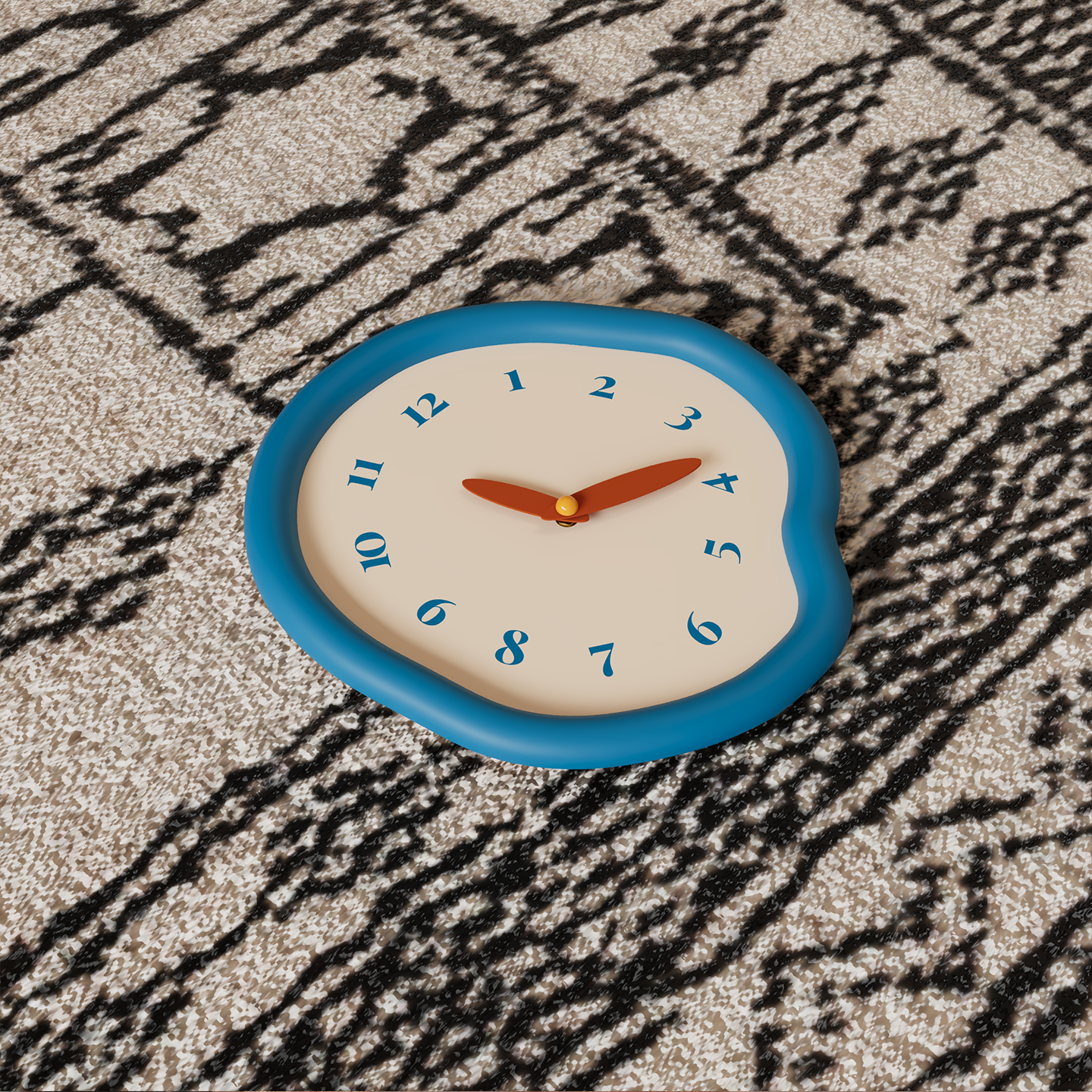 Asymmetrical Drip Clock