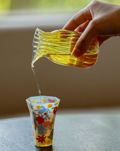 Begonia Glass Tea Cup