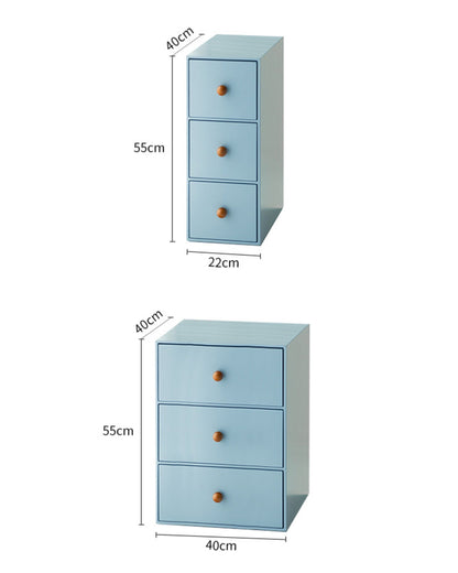 Slim Color Block Storage Cabinet
