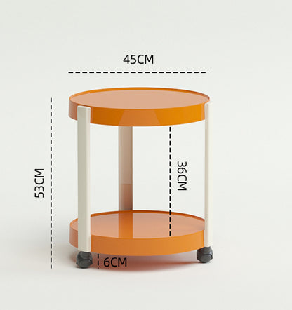 Round Mobile Bar Cart