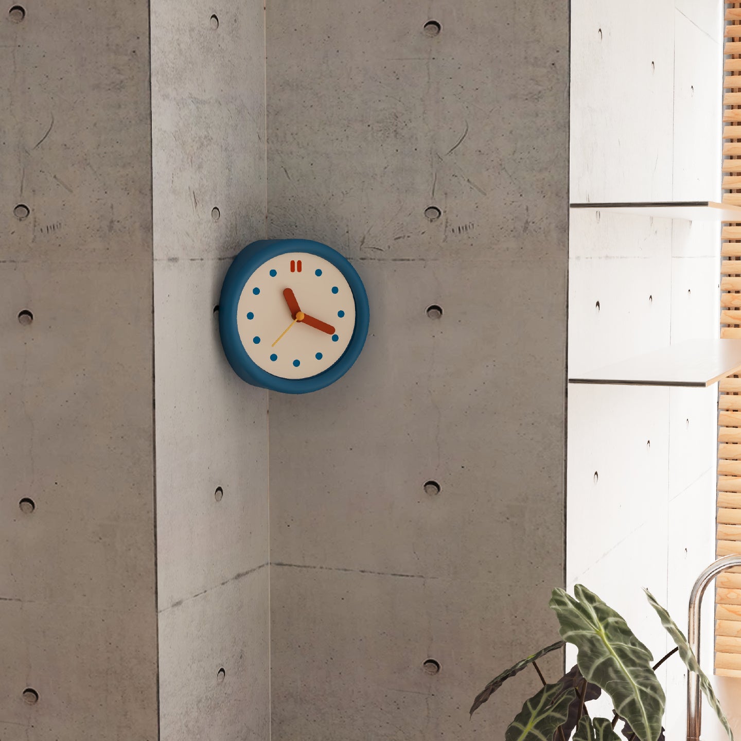 Blue Corner Time Clock