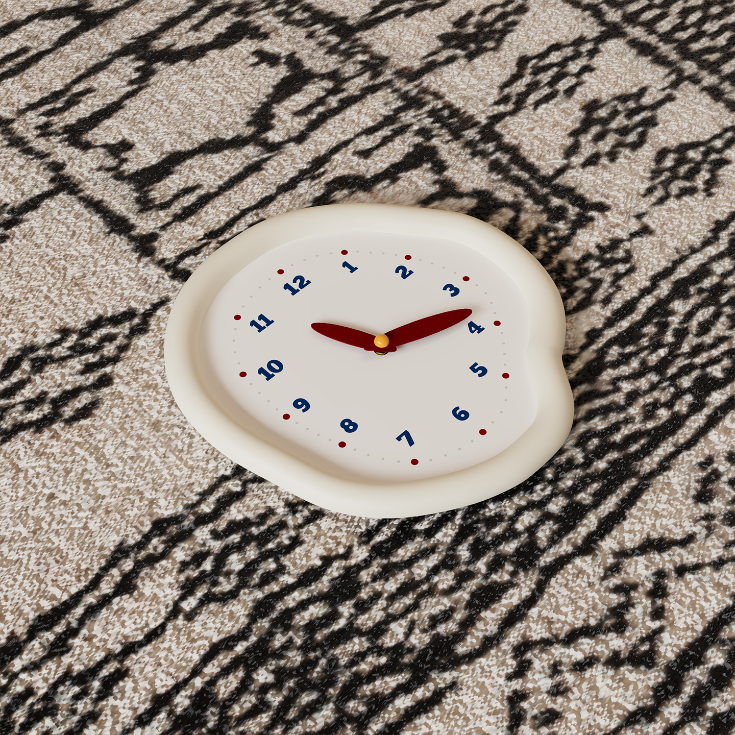 Asymmetrical Drip Clock
