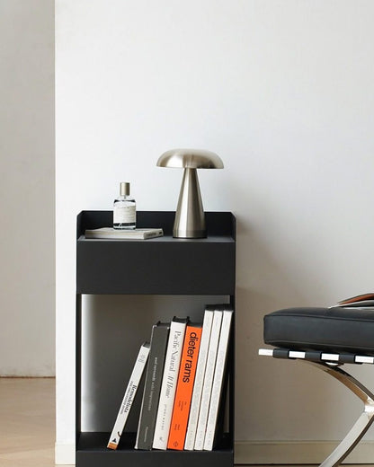 Rolling Metal Side Table