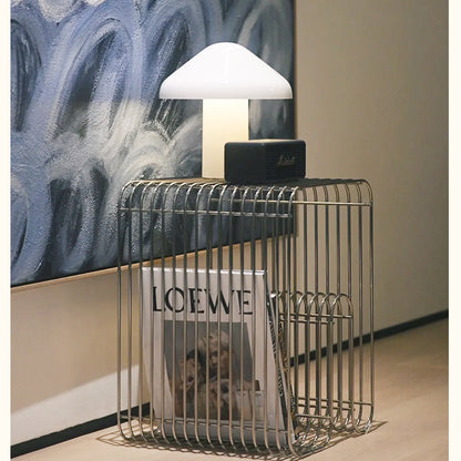 Minimalist Metal Magazine Rack