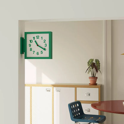 Square View Double-Sided Clock