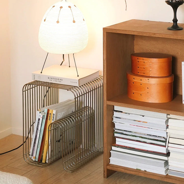 Minimalist Metal Magazine Rack